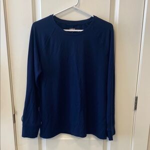 Lands' End Women's Long Sleeve Tee - Navy Blue